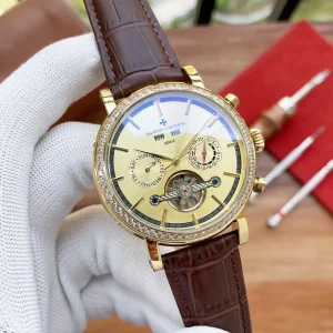 Vacheron Constantin tourbillon watch (Black/Gold)
