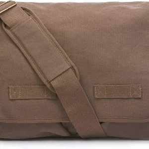 Classic Vintage Messenger Bag - Light Brown/Coffee