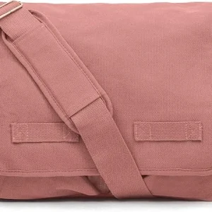 Classic Vintage Messenger Bag - Vintage Pink