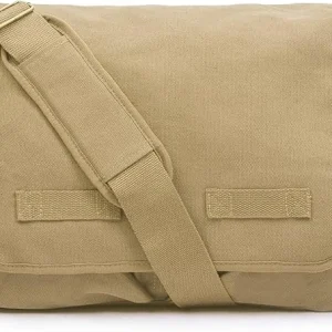 Classic Vintage Messenger Bag - Sunbleached Tan