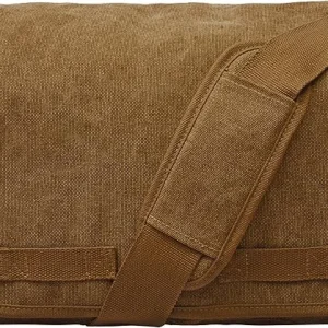 Classic Vintage Messenger Bag - Washed Brown