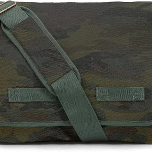 Classic Vintage Messenger Bag - Woodland Camo