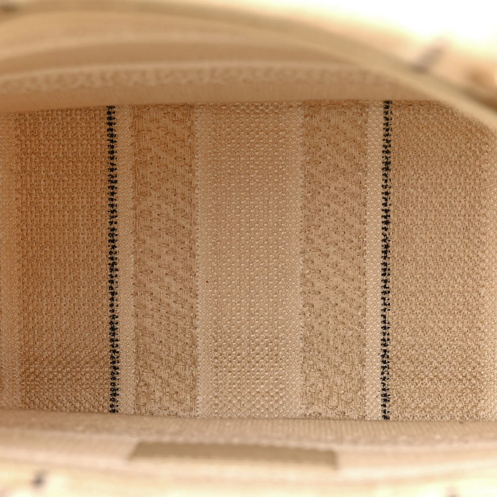 D!0r Medium Lady D-Lite Beige Canvas – High End Quality Tote Bag - 图片 4