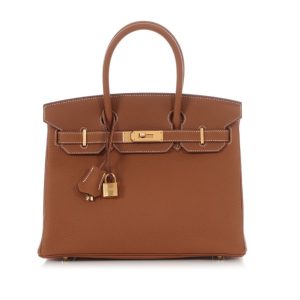 HERMES GOLD BIRKIN TOGO LEATHER