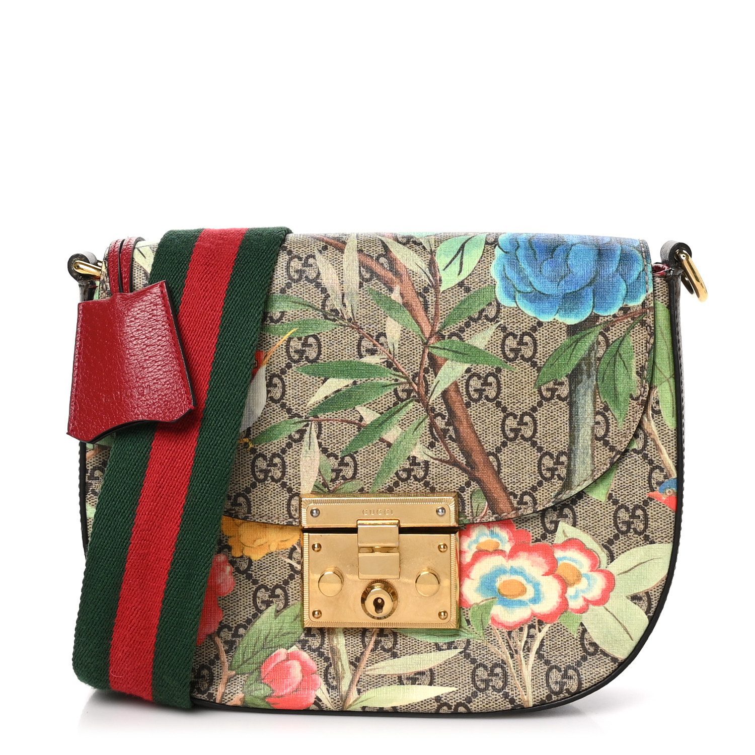 GG Supreme Tian Web Medium Padlock Messenger –Super Clone ShoulderBag - 图片 2