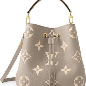 Replica LV Neonoe Tourterelle Bucket Bag MM Grey High Quality