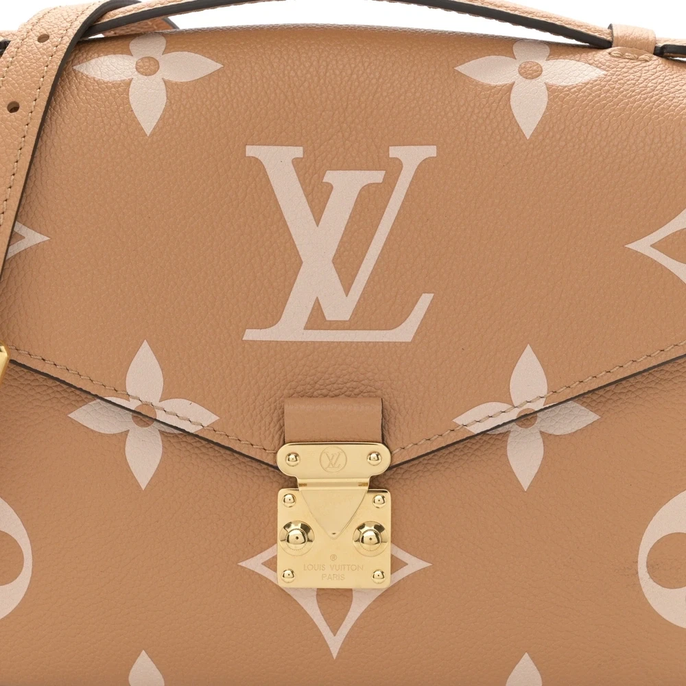 1:1 Replica LV Empreinte Monogram Giant Pochette Metis Arizona in Beige Handbags - 图片 6