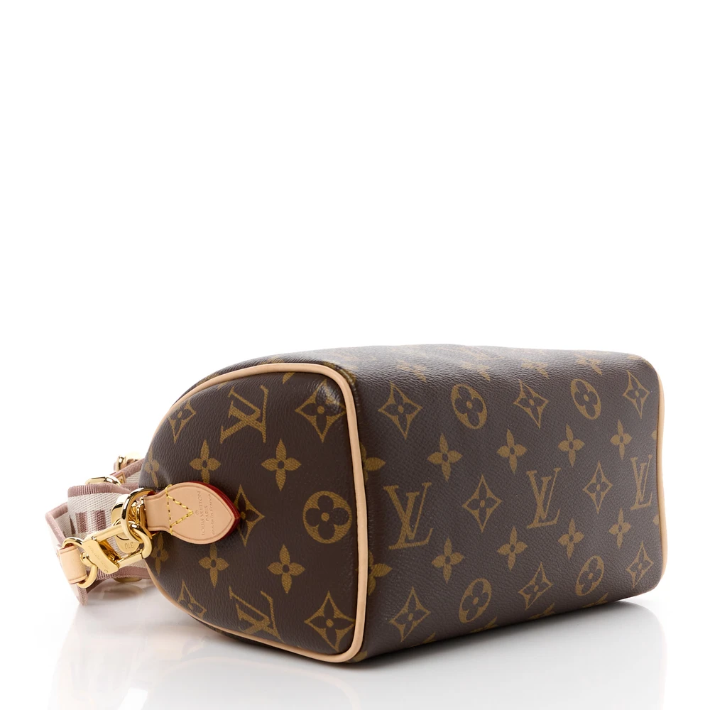 Speedy Bandouliere 20 Super Clone Monogram Canvas Gold Hardware Mini HandBag - 图片 6