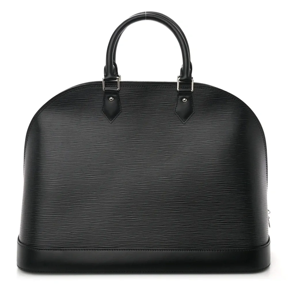 Alma GM Super Clone Black Electric Epi Leather Structured Shoulder Bag