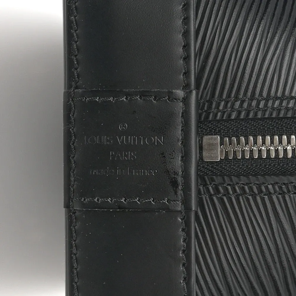 Alma GM Super Clone Black Electric Epi Leather Structured Shoulder Bag - 图片 4
