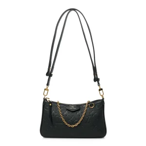 Easy Pouch On Strap PM Super Clone Black Empreinte Leather Gold Hardware Shoulder Bag
