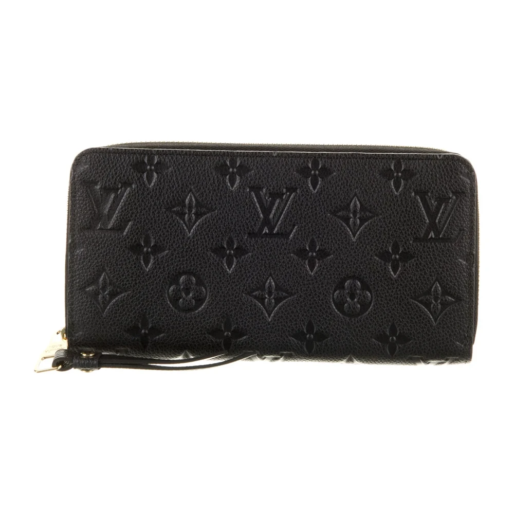 Superclone Louis Vuitton Black Zippy Wallet with Gold Details - 图片 3