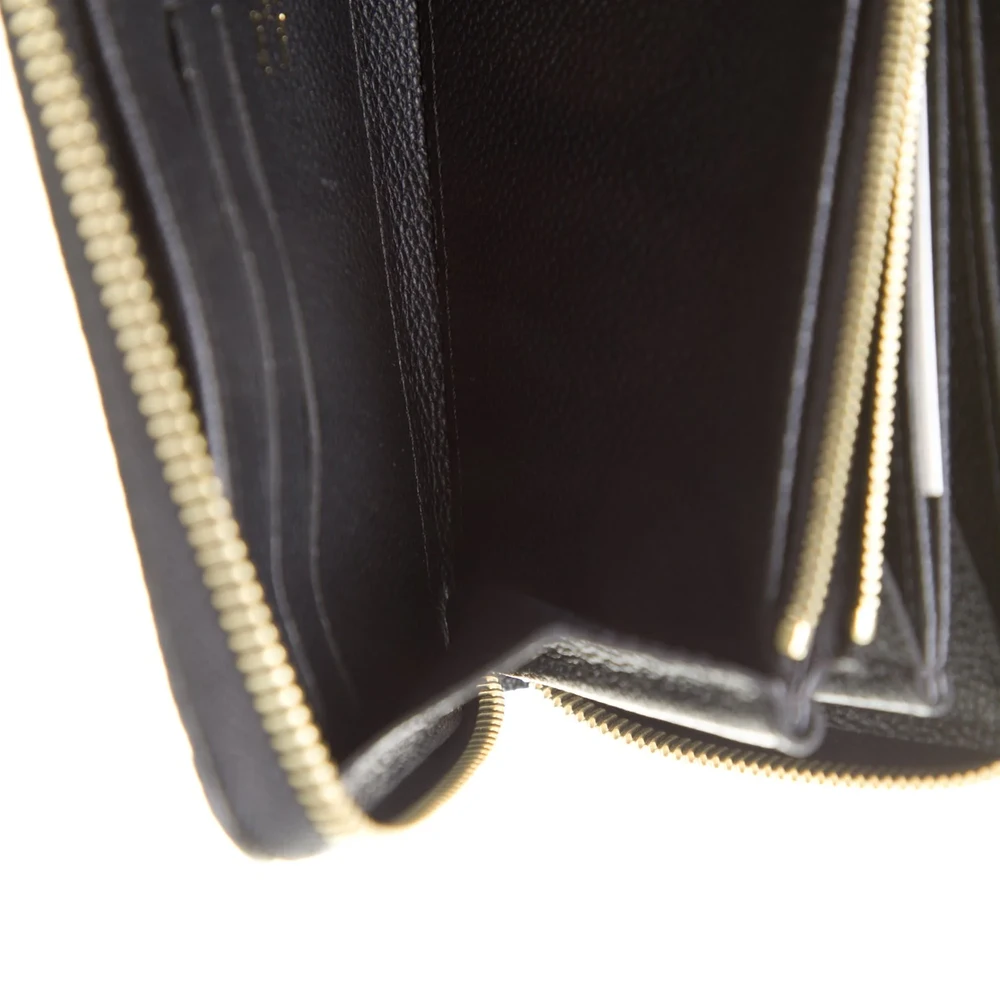 Superclone Louis Vuitton Black Zippy Wallet with Gold Details - 图片 2