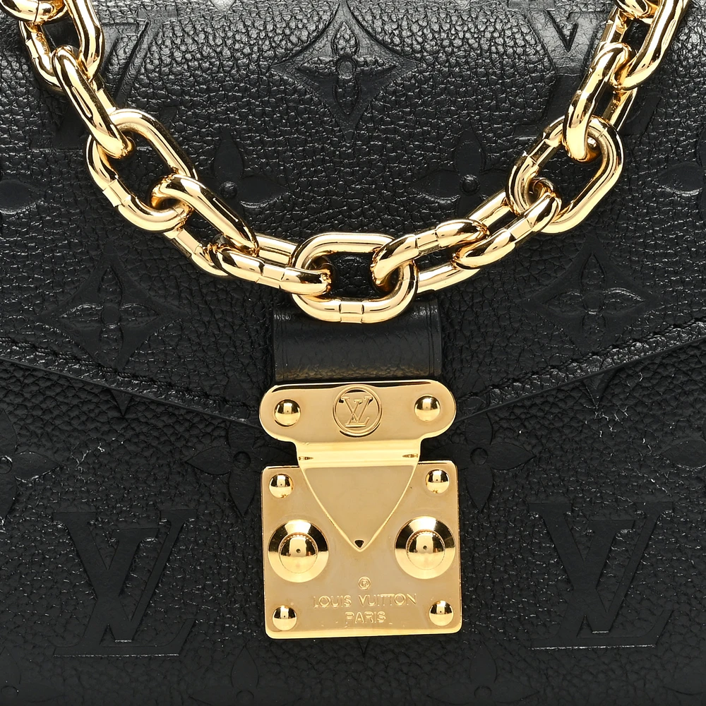 Louis Vuitton Black Empreinte Pochette Métis With Gold Hardware - 图片 4