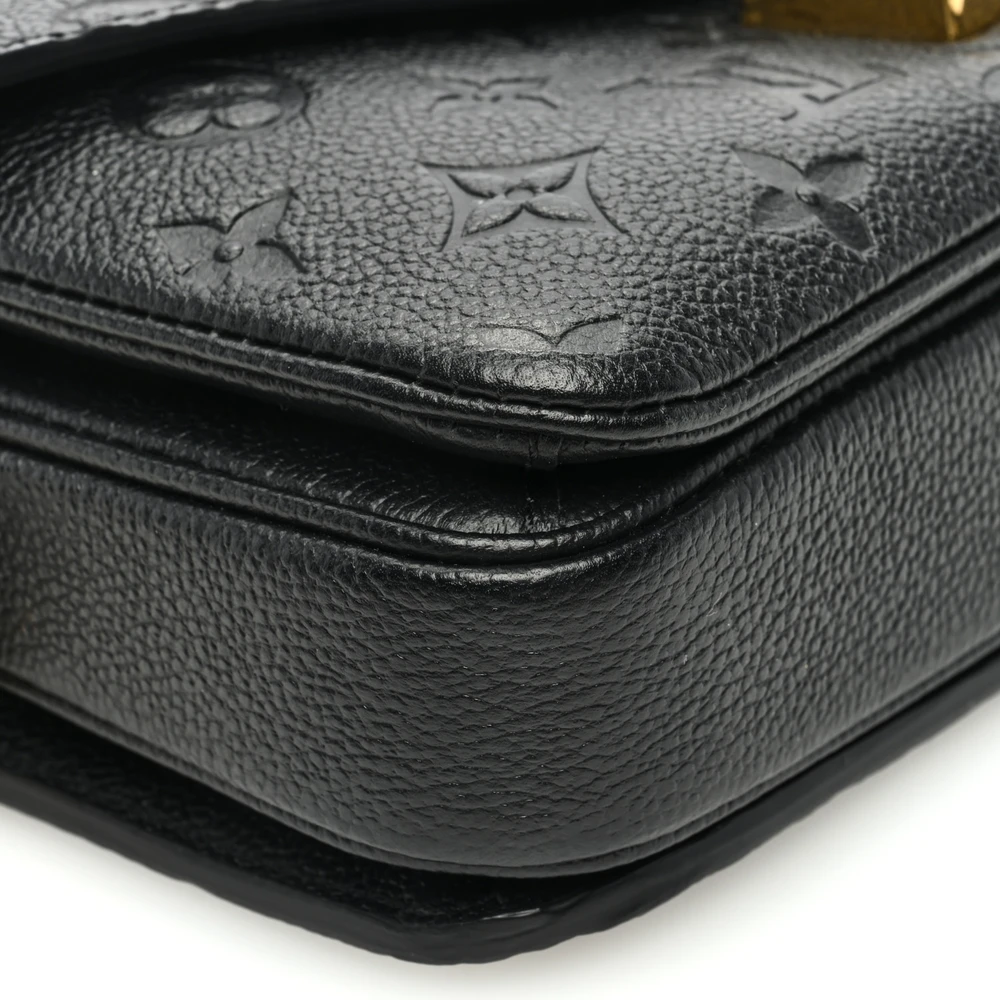 Louis Vuitton Black Empreinte Pochette Métis With Gold Hardware - 图片 3