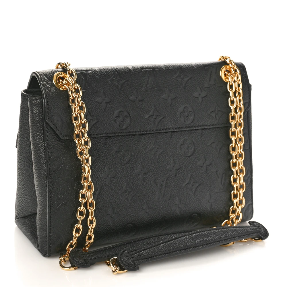 Vavin PM Super Clone Black Empreinte Leather Brass Hardware Shoulder Bag - 图片 6