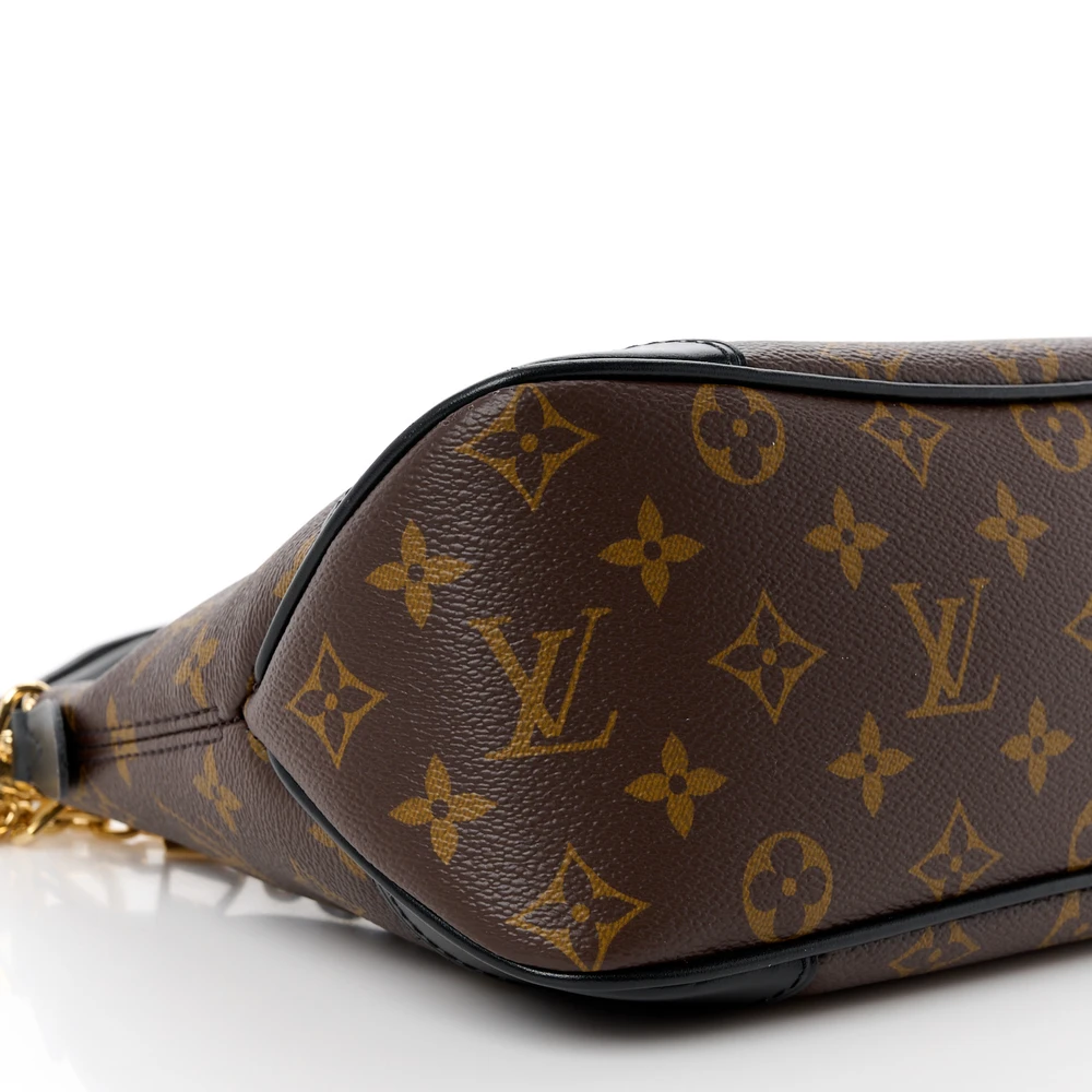 Boulogne NM Super Clone Black Monogram Canvas Gold Hardware Shoulder Handbag - 图片 2