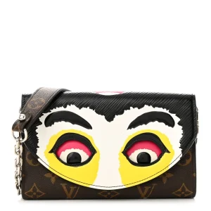 Kabuki Chain Wallet 1:1 Replica Monogram Canvas Silver Hardware Wallet