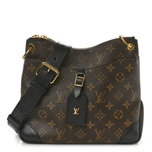 Odéon PM 1:1 Replica Louis Vuitton Monogram Canvas Crossbody with Leather Trim