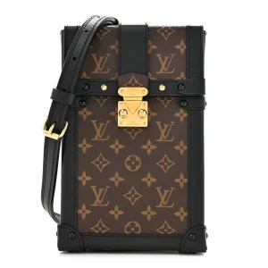 Pochette Trunk Verticale 1:1 Replica Black Monogram Canvas Crossbody Bag