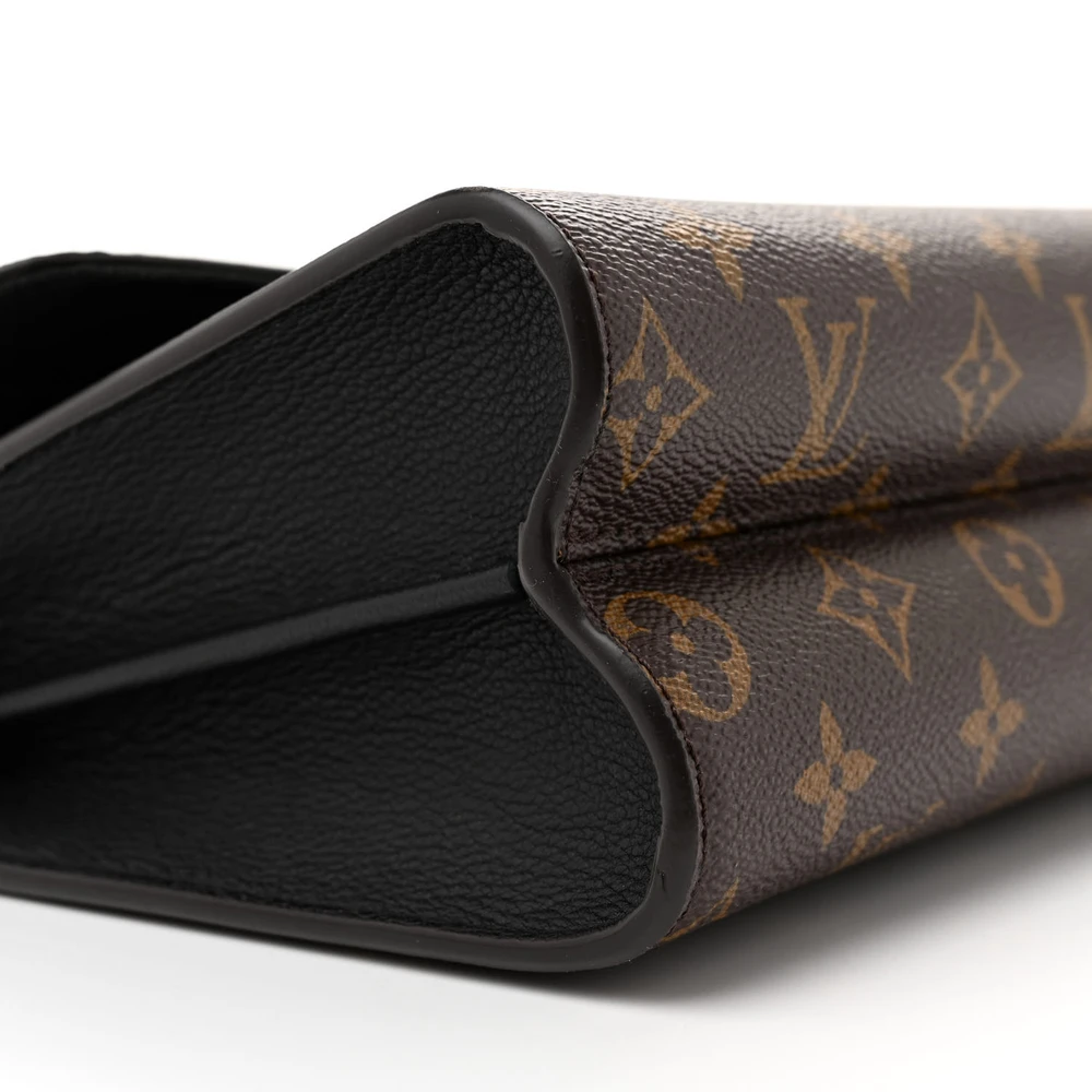 Victoire MM Super Clone Black Monogram Canvas Shoulder Handbag - 图片 3