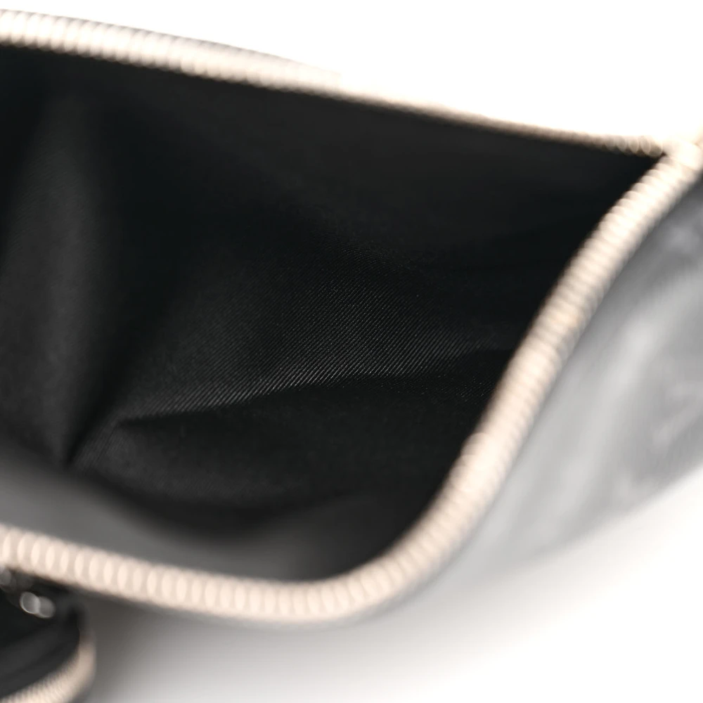 1:1 Mirror Quality Replica LV Duo Slingbag MM Black Taigarama Crossbody Sling Bag - 图片 5