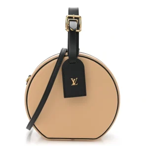 Onthego MM Super Clone Black Beige Calfskin Leather Structured Tote