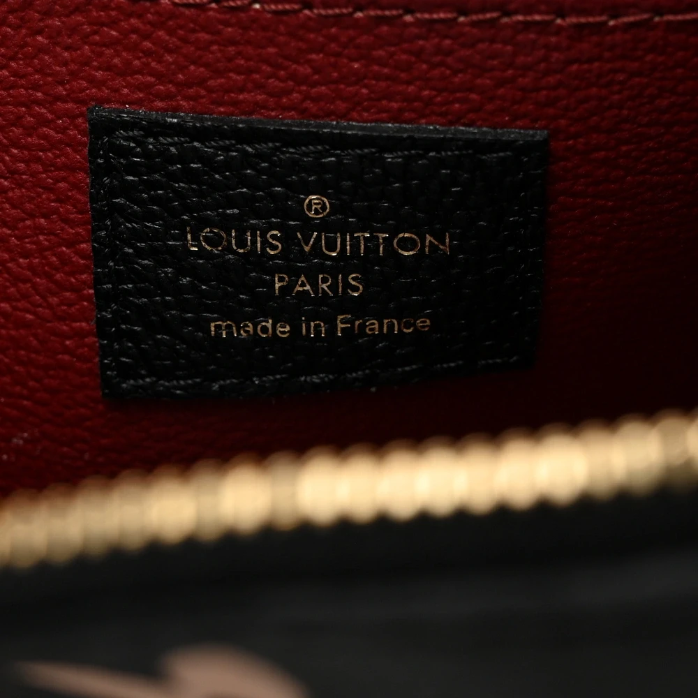 Cosmetic Pouch 1:1 Replica Black Beige Empreinte Monogram Giant Leather Gold Hardware Pouch - 图片 2