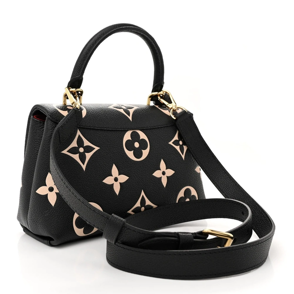 Madeleine BB Super Clone Black Beige Empreinte Monogram Giant Leather Gold Hardware Bag - 图片 2