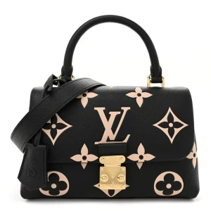 Madeleine BB Super Clone Black Beige Empreinte Monogram Giant Leather Gold Hardware Bag