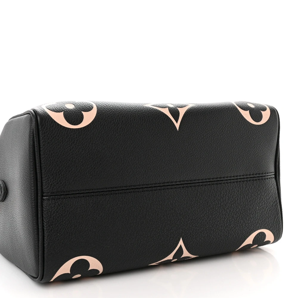 Speedy Bandoulière 25 1:1 replica Beige Empreinte Monogram Giant Leather Gold Hardware Bag - 图片 6