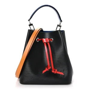 NeoNoe BB 1:1 Replica Black & Safran Monogram Canvas Crossbody Bucket Bag