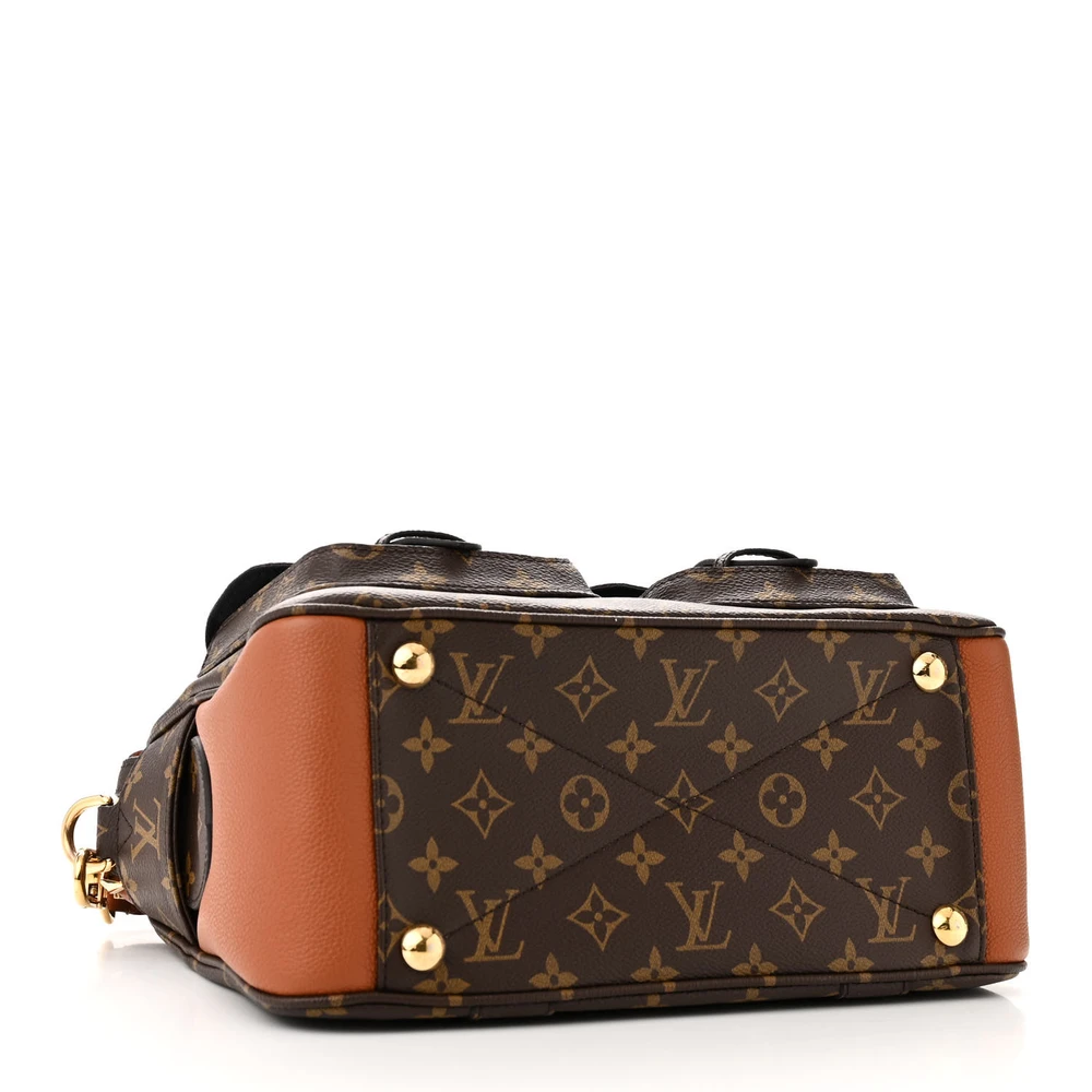 Manhattan NM Super Clone Caramel Monogram Canvas Gold Hardware Handbag - 图片 4