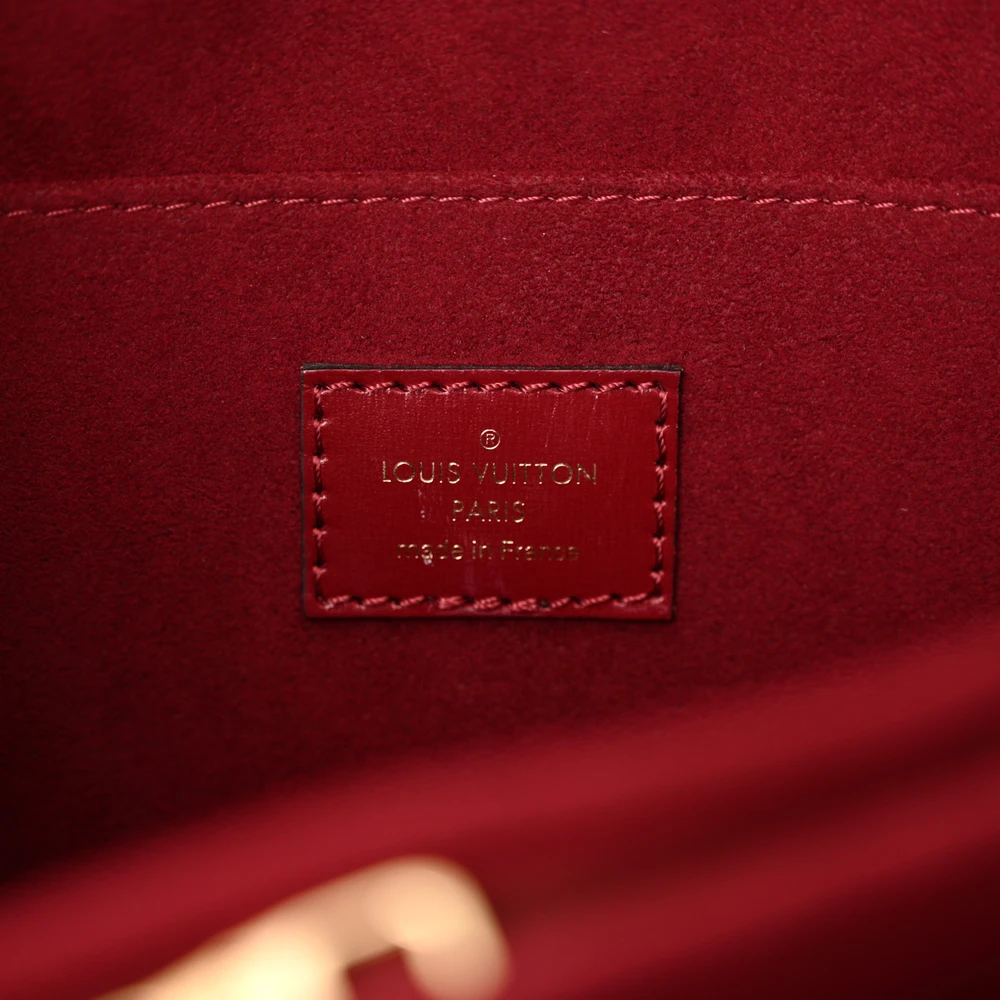 Dauphine MM 1:1 Replica Cherry Berry Smooth Calfskin Leather Gold Hardware Shoulder HandBag - 图片 4