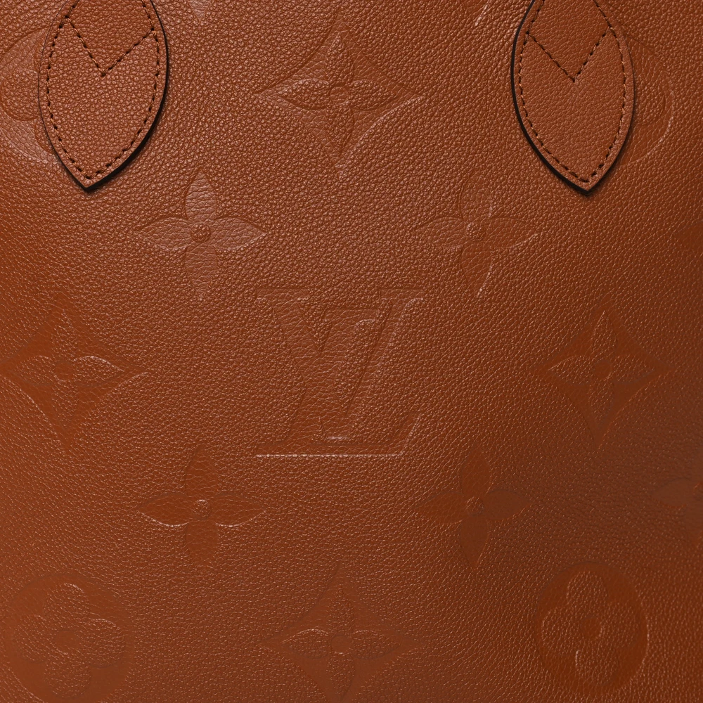 Neverfull MM Super Clone Cognac Empreinte Monogram Giant Leather Gold Hardware Tote Bag - 图片 5