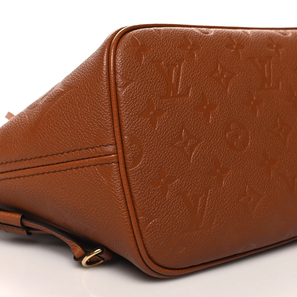 Neverfull MM Super Clone Cognac Empreinte Monogram Giant Leather Gold Hardware Tote Bag - 图片 2