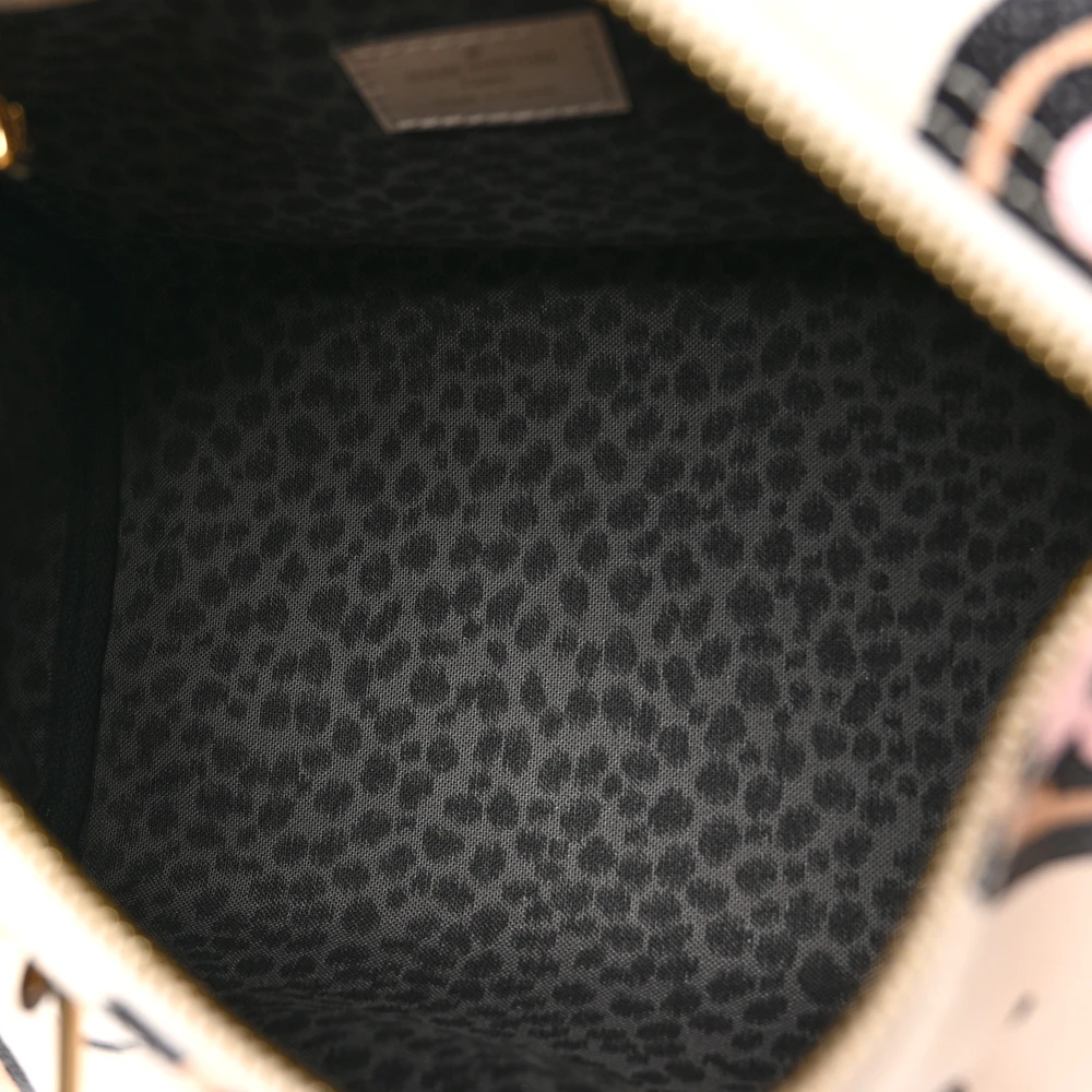 Dupe Lou!s Vuiton Monogram Giant Wild At Heart Speedy Bandouliere 25 in Creme with Gold Hardware - 图片 4