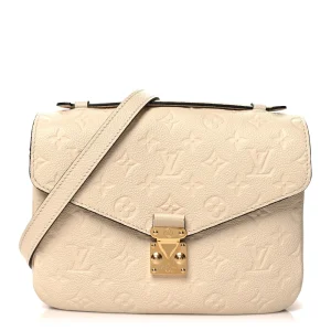 Pochette Metis 1:1 Replica Creme Empreinte Leather Gold Hardware CrossBody Handbag