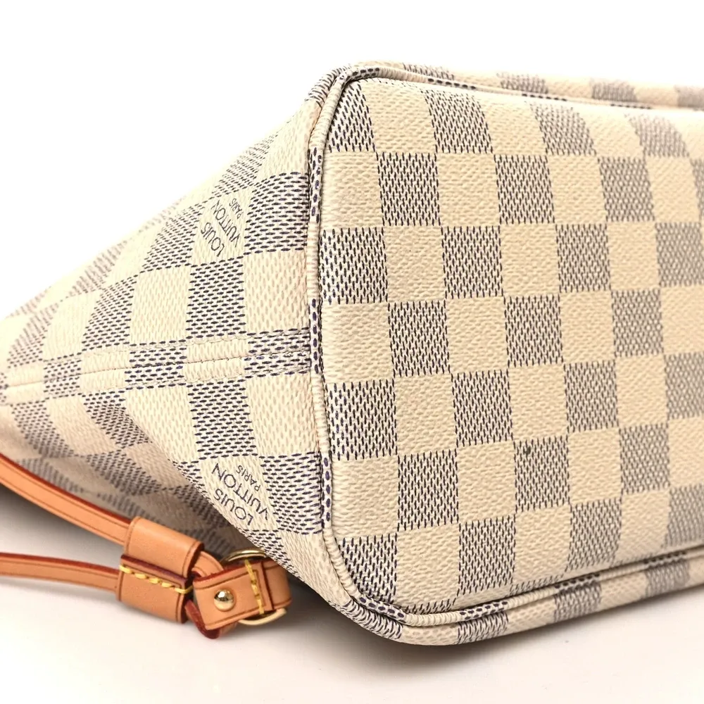 Neverfull PM 1:1 Replica Damier Azur Checkered Canvas Shoulder Bag - 图片 3