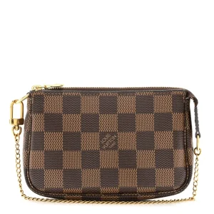 Mini Pochette 1:1 Replica Monogram Canvas Mini Handbag with Gold Hardware