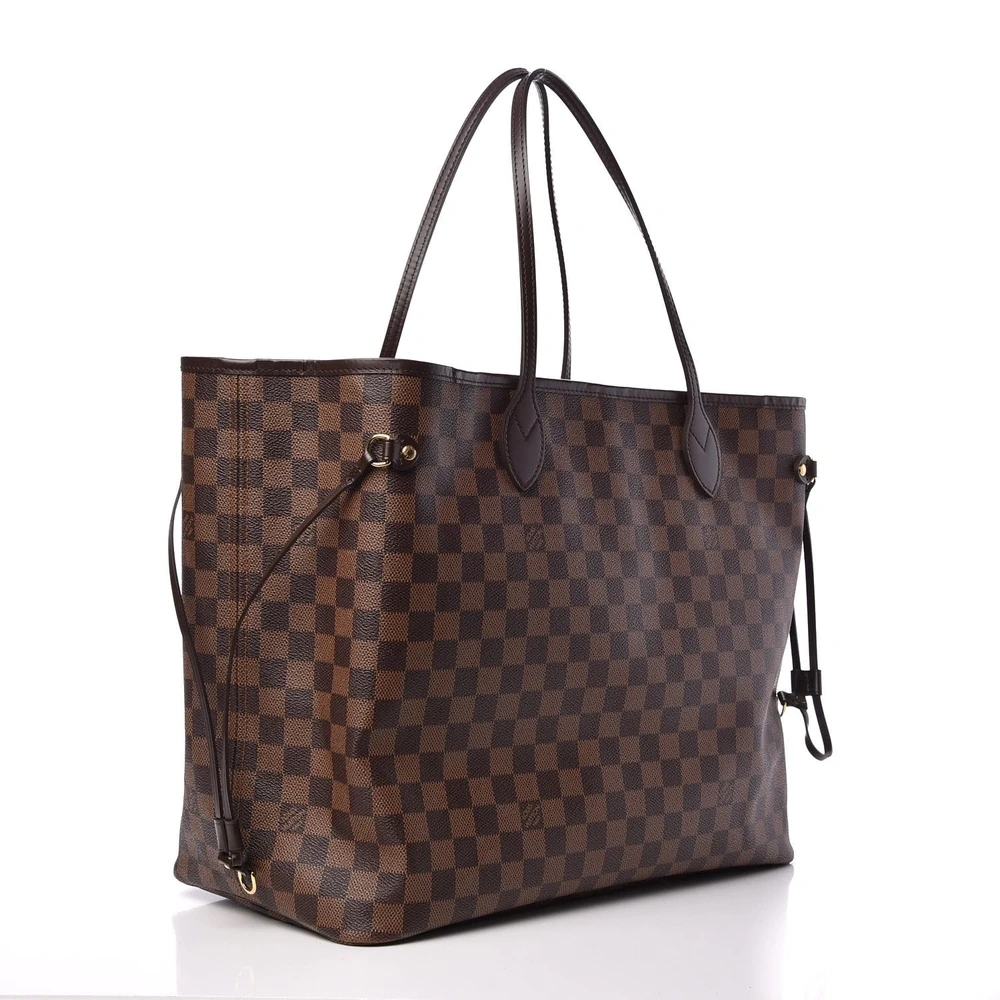 Neo Neverfull GM 1:1 Replica Damier Ebene Canvas Gold Hardware Tote HandBag - 图片 6