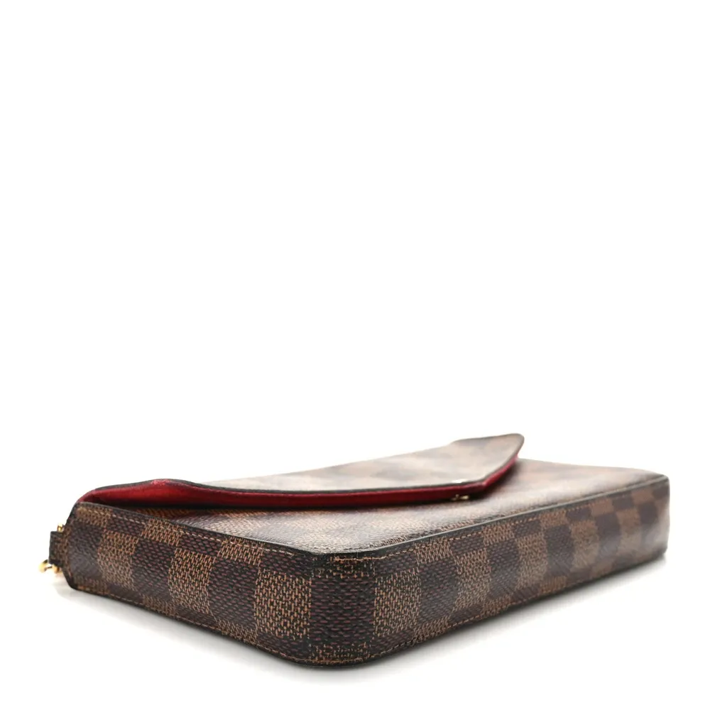 Louis vuitton pochette felicie wallet Gold HW high End Clone - 图片 3