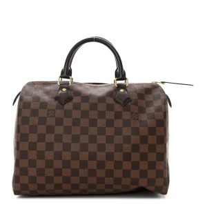 Louis Vuitton Dupe Speedy 30 Damier Ebene Handbag