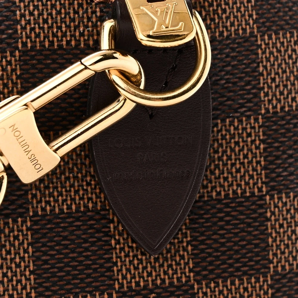 Speedy Bandoulière 20 Super Clone Brown Damier Ebene Canvas Gold hardware HandBag - 图片 2