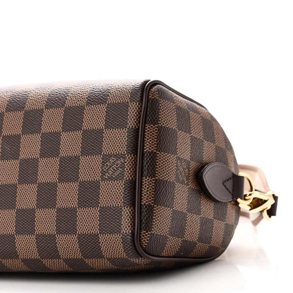 Speedy Bandoulière 20 Super Clone Brown Damier Ebene Canvas Gold hardware HandBag - 图片 4