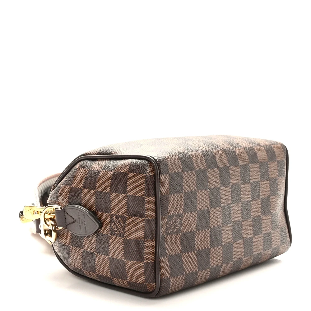 Speedy Bandoulière 20 1:1 Replica Damier Ebene Canvas Gold Hardware HandBag - 图片 6