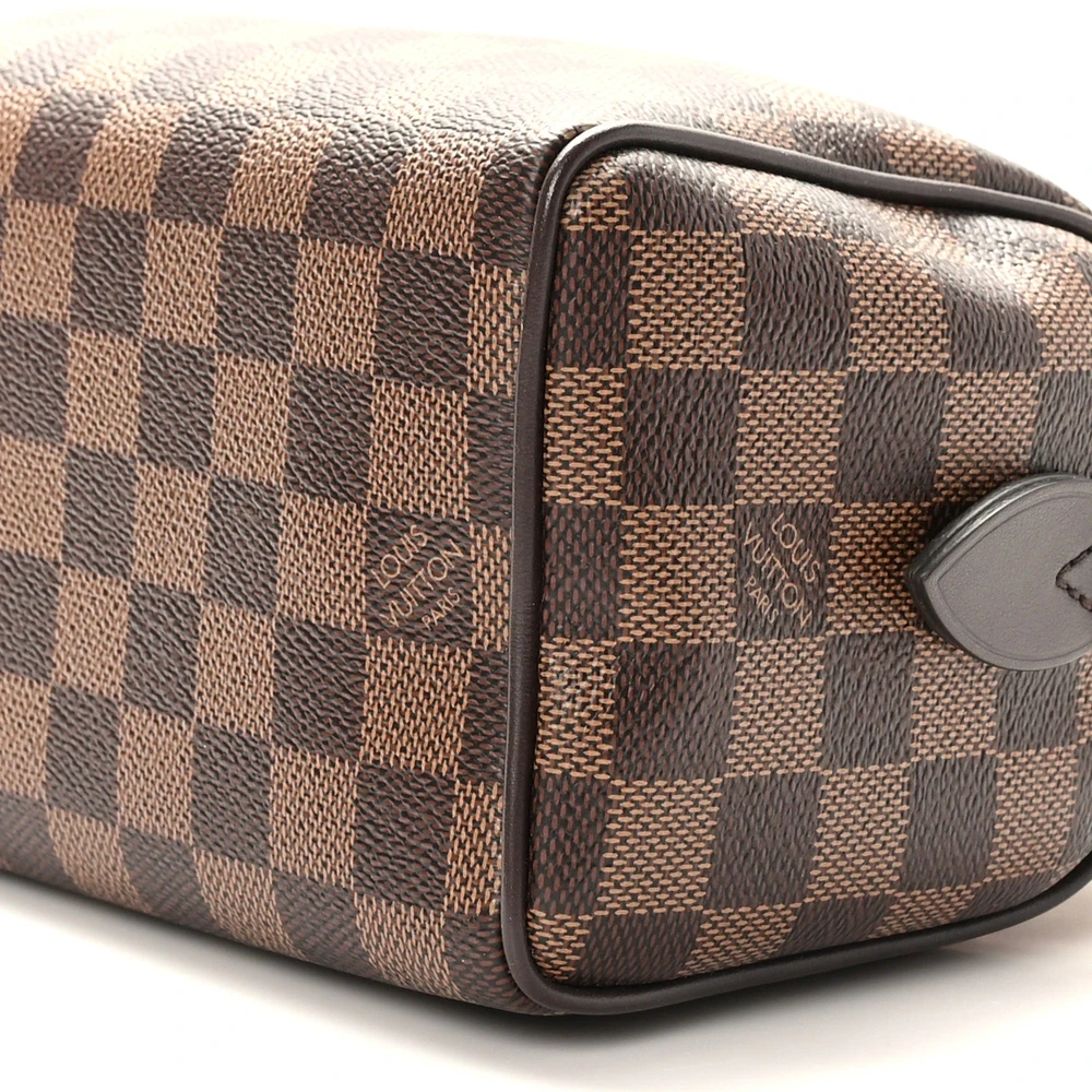 Speedy Bandoulière 20 1:1 Replica Damier Ebene Canvas Gold Hardware HandBag - 图片 2