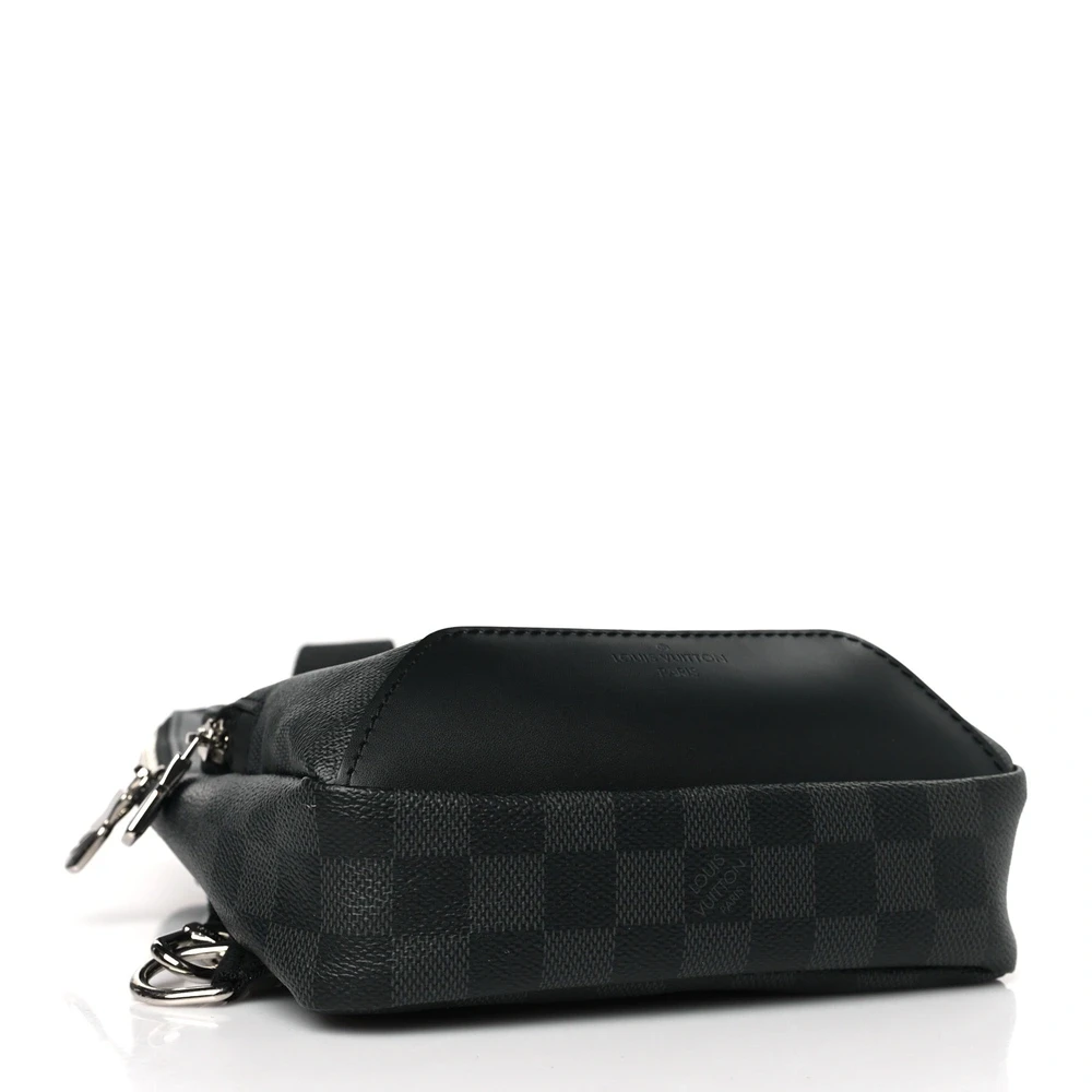 Avenue Sling Super Clone Damier Graphite Canvas Urban Crossbody Backpack - 图片 6