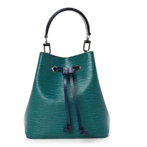 NeoNoe BB 1:1 Replica Monogram Canvas textured epi leather in green Mini Bucket Crossbody Shoulder Bag