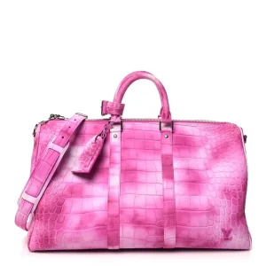 Keepall 1:1 Replica Alligator Leather Exotic Skin Weekender Duffle Bag
